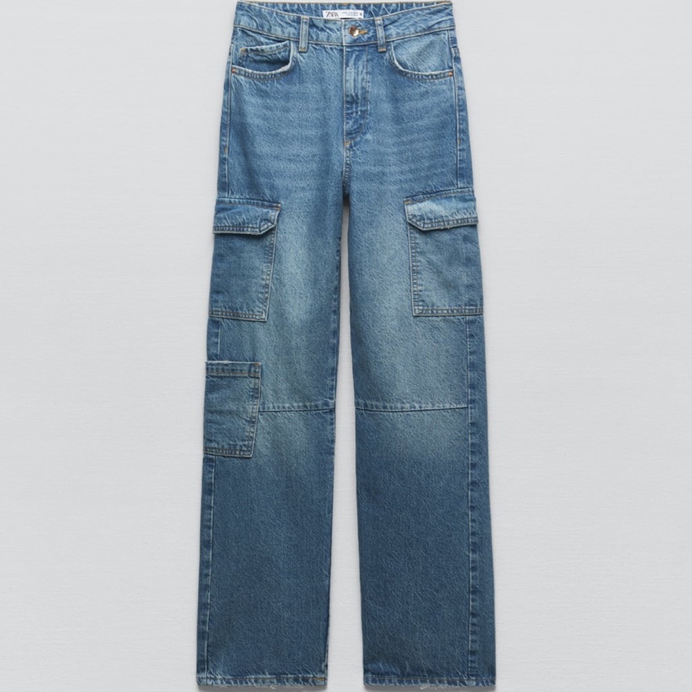 Zara Cargo Jeans Size 4/36